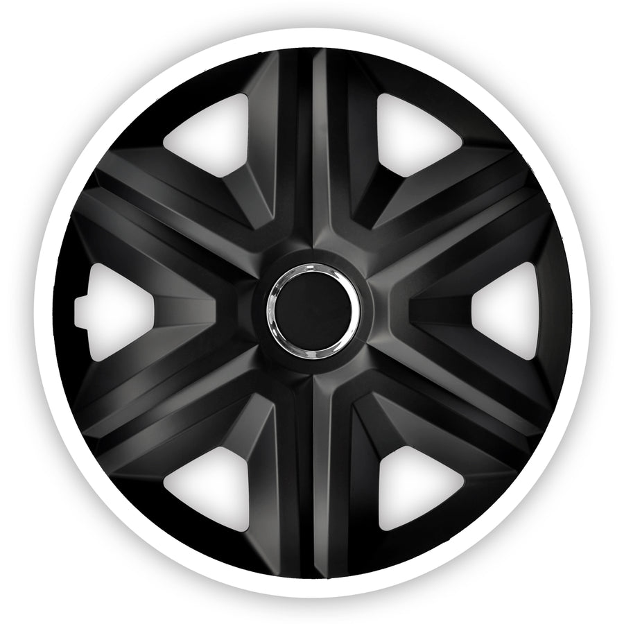 Universal navkapslar 15" NRM FAST LUX vit 4 st