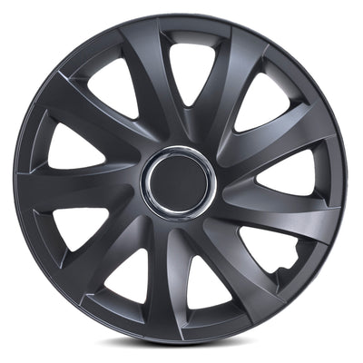 NRM DRIFT 15" universalnavkapslar svart matt 4 st