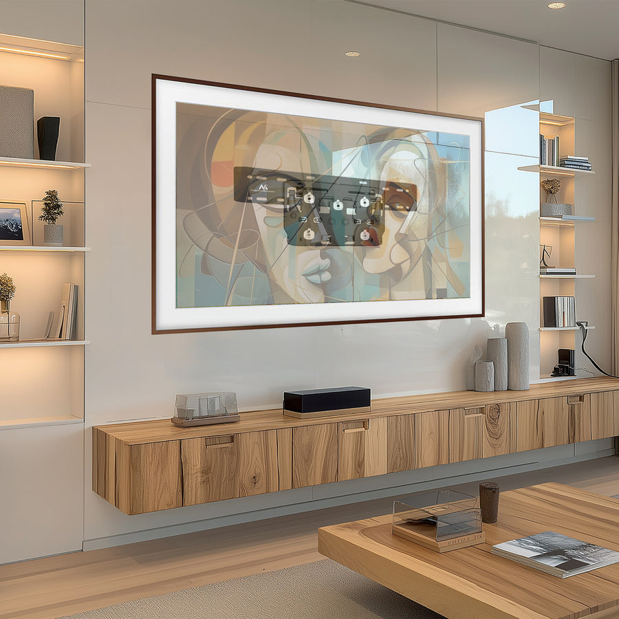 QLED TV Micro-Gap Wall Mount för Samsung Q7 / Q8 / Q9 / Q7FN / Q9FN 75 "upp till 50 kg Ultra Slim