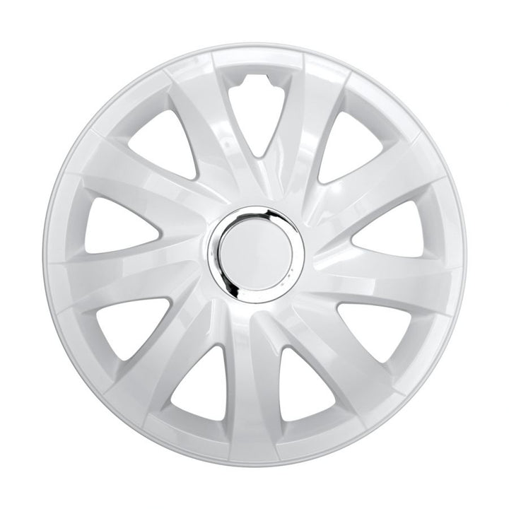 Universal navkapslar 16" NRM DRIFT vit lack press-on 4 st