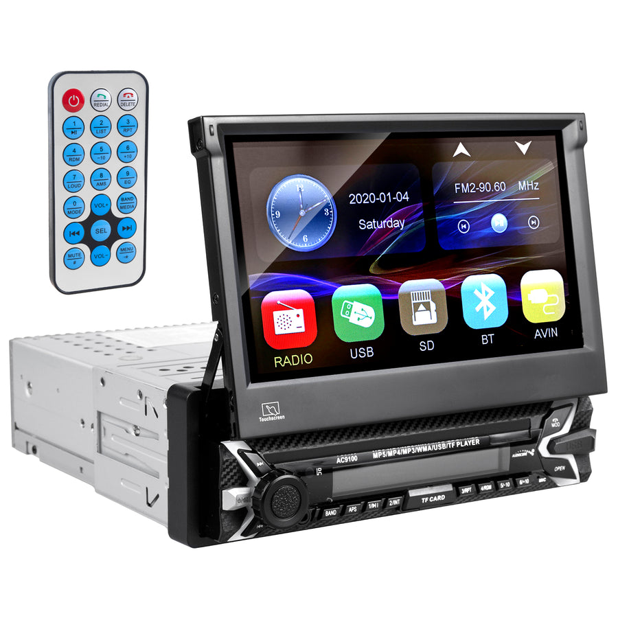 Audiocore AC9100 Bilradio LCD 7 "skärm 1080P MP5 MP3 USB AVI DivX Bluetooth Handsfree RDS Digital Radio Fjärrkontroll 1 DIN