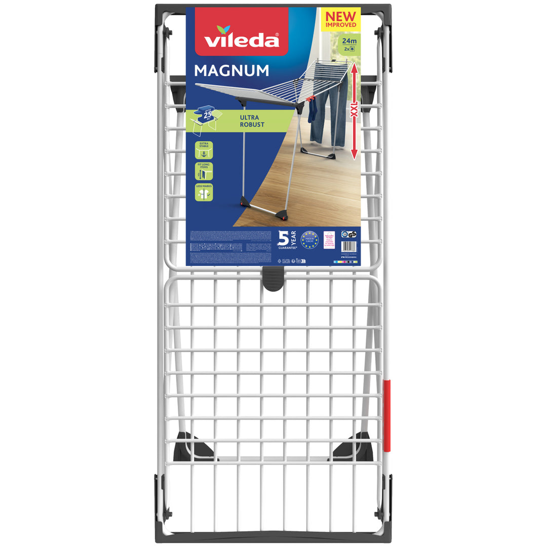 Vileda Magnum stående tvättställning, torkyta 24 m², XXL-stålvajrar
