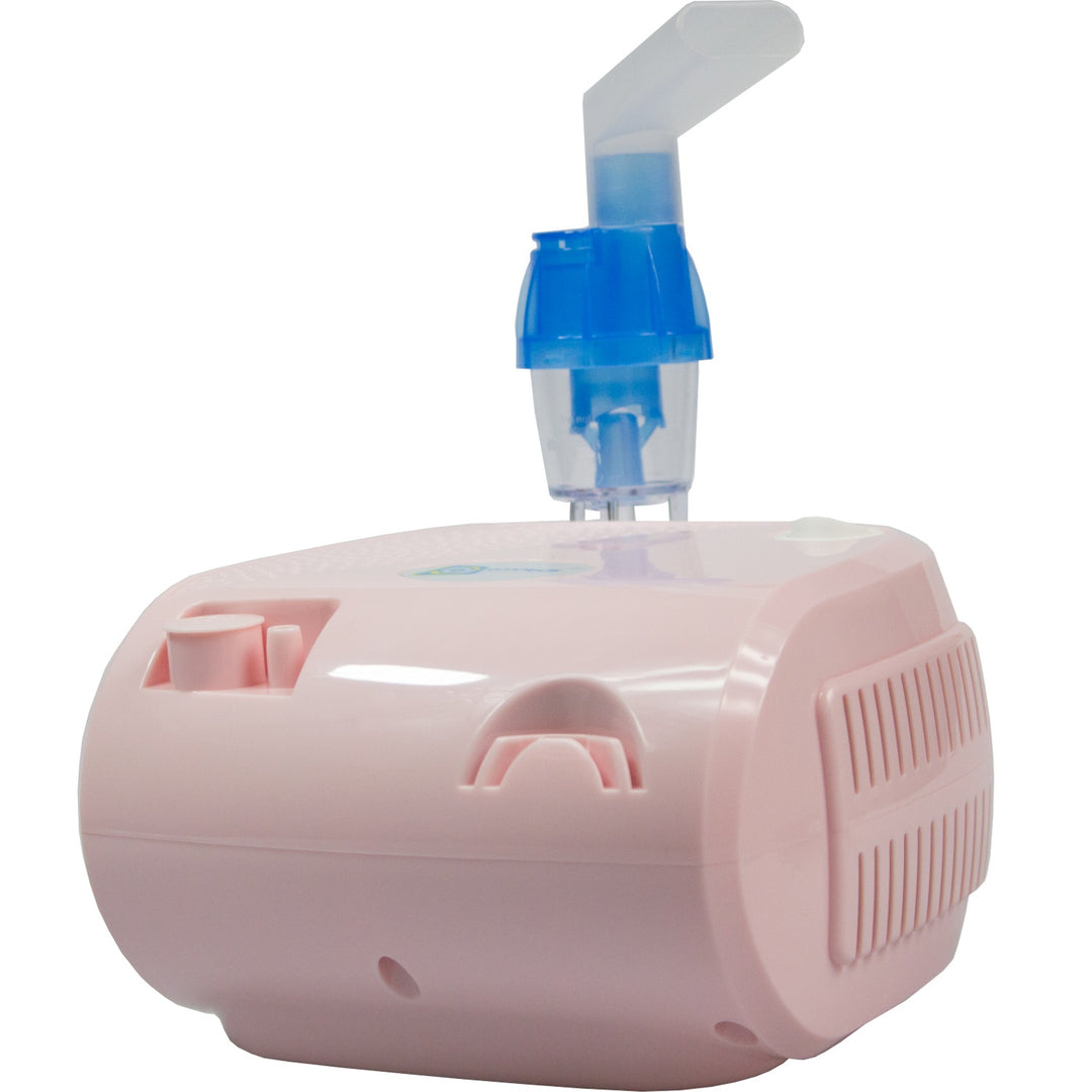 Omnibus-inhalator, kontinuerlig drift, 2 masker, reservfilter, rosa pulver, BR-CN116B