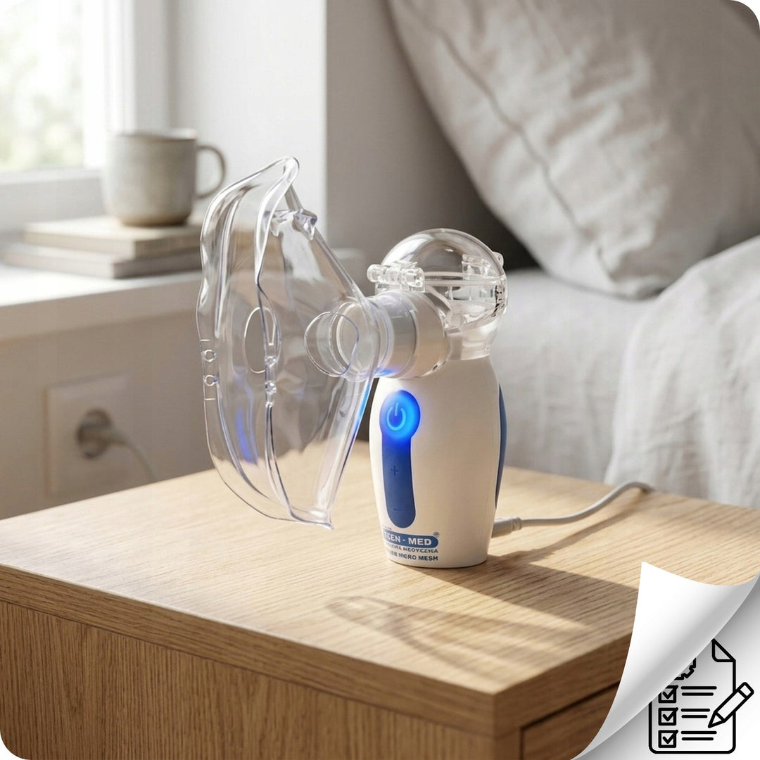 Membraninhalator med flödesreglering – Tech-Med MICRO MESH