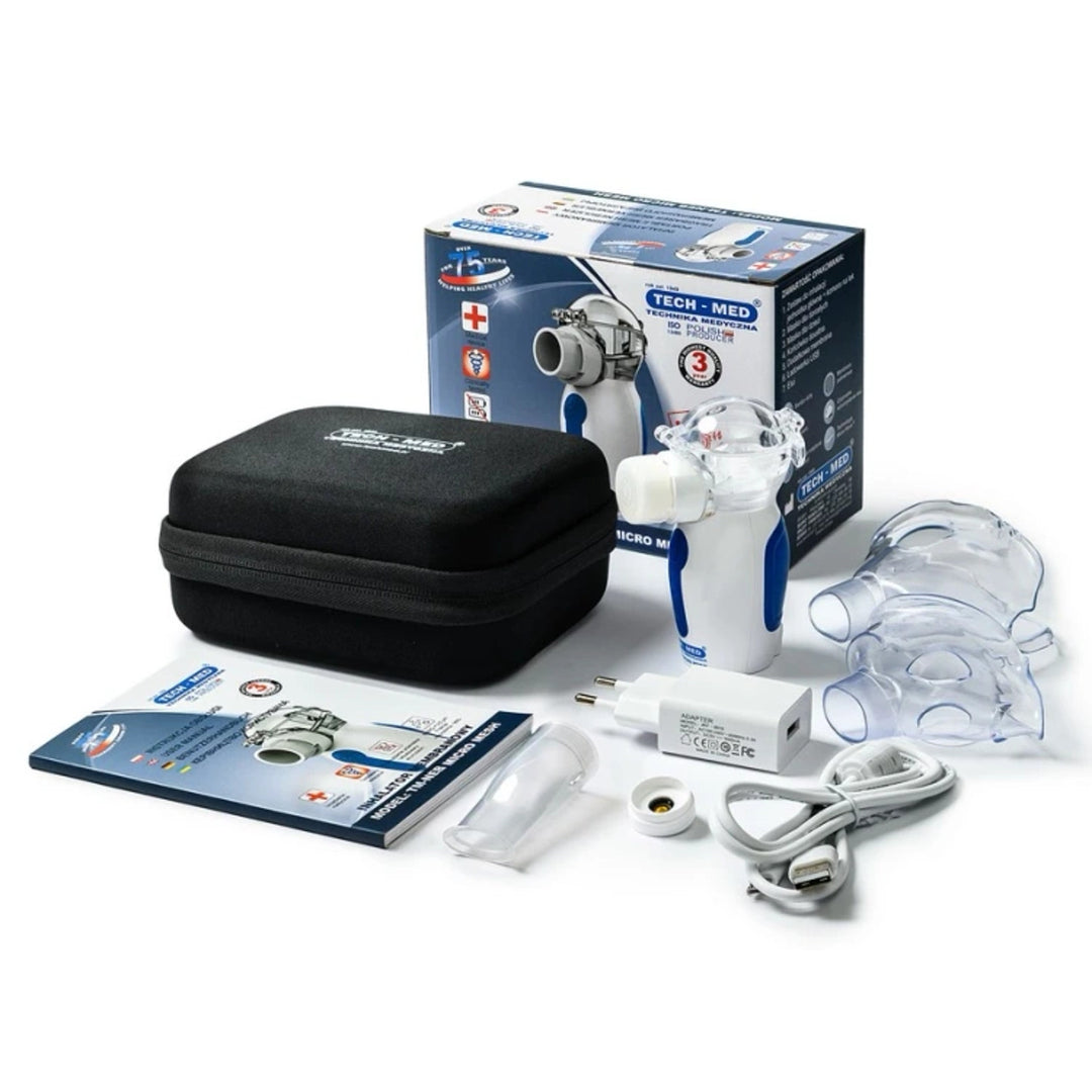 Membraninhalator med flödesreglering – Tech-Med MICRO MESH