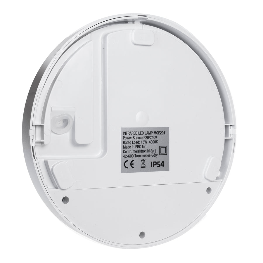 Infraröd rörelsedetektor LED-lampa MCE291 W 1100lm 15W IP54 Maclean Energy färg vit