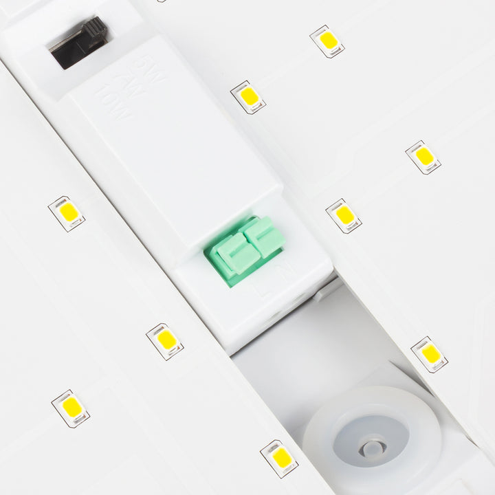 Maclean LED-lampa, husnummer, med skymningssensor, vit, max 10 W, IP65, neutral färg (4000 K), max 1000 lm, MCE292 W