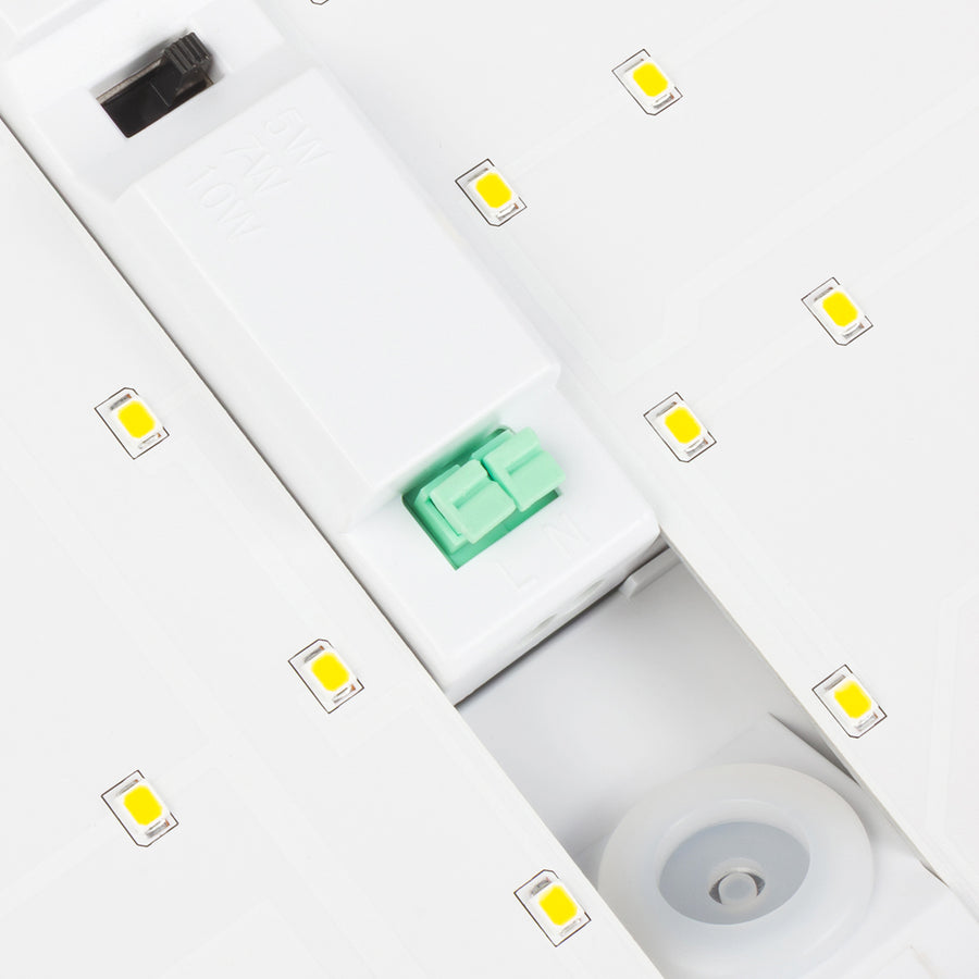 Maclean LED-lampa, husnummer, med skymningssensor, vit, max 10 W, IP65, neutral färg (4000 K), max 1000 lm, MCE292 W