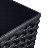Hög kruka med tank, naturlig rottingeffekt Prosperplast Rato Square DRTS170-S433 - antracit