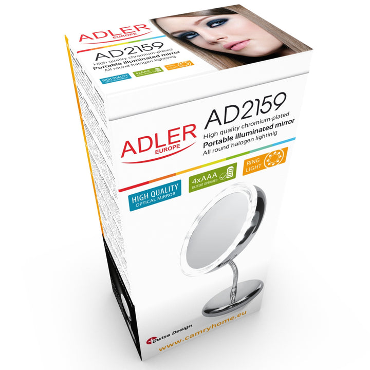 Kosmetisk spegel med LED-ljus Adler AD 2159