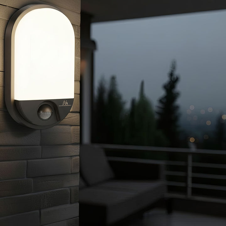Maclean MCE340 infraröd sensor LED vägglampa Motion Dusk Sensor Light Lighting Energy Saving