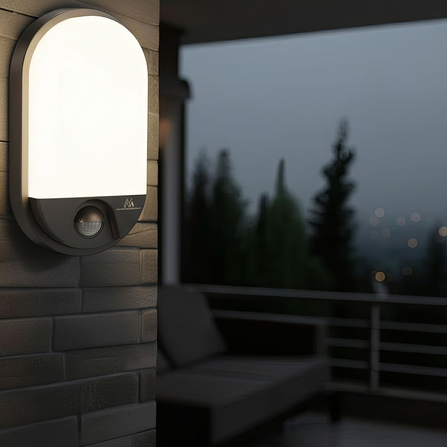Maclean MCE340 infraröd sensor LED vägglampa Motion Dusk Sensor Light Lighting Energy Saving