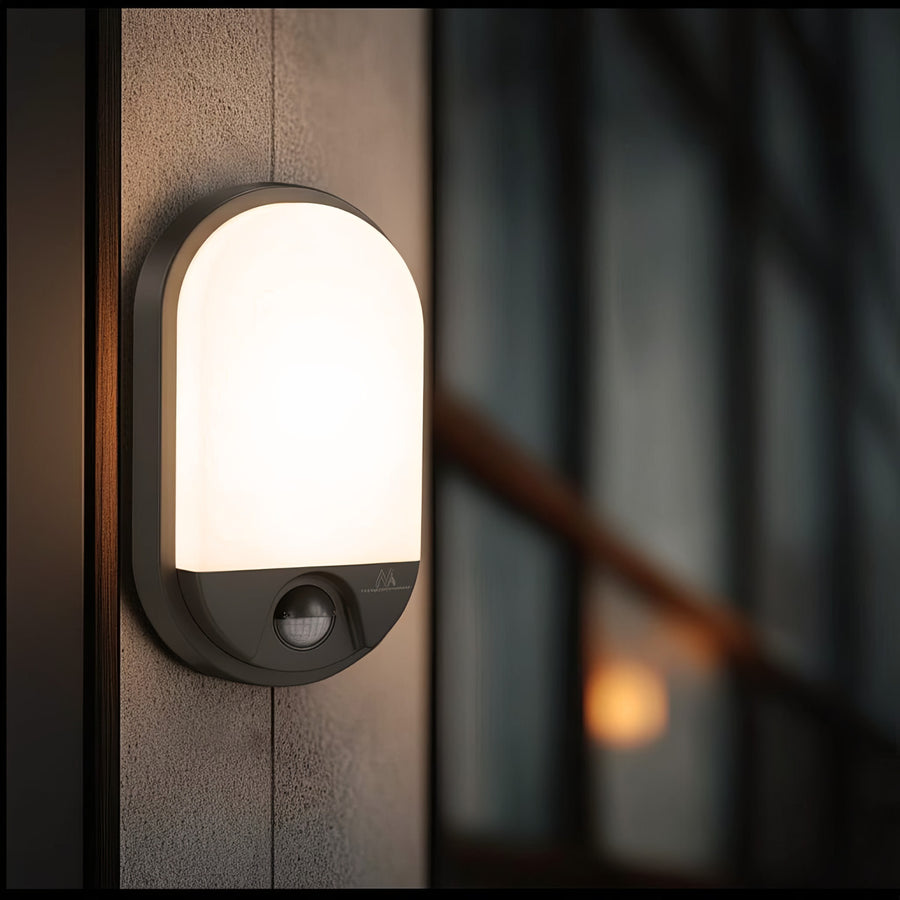 Maclean MCE340 infraröd sensor LED vägglampa Motion Dusk Sensor Light Lighting Energy Saving