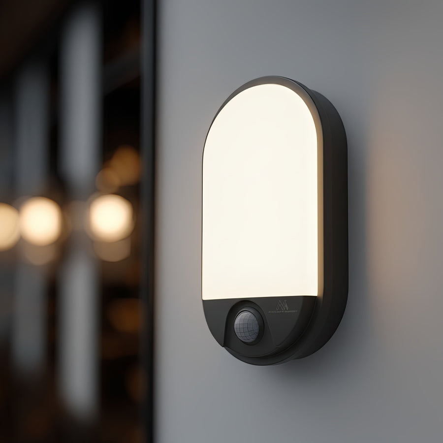 Maclean MCE340 infraröd sensor LED vägglampa Motion Dusk Sensor Light Lighting Energy Saving