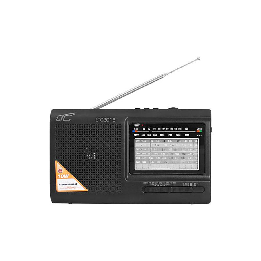 Bärbar radio LTC-2016 WILGA USB med inbyggt uppladdningsbart batteri