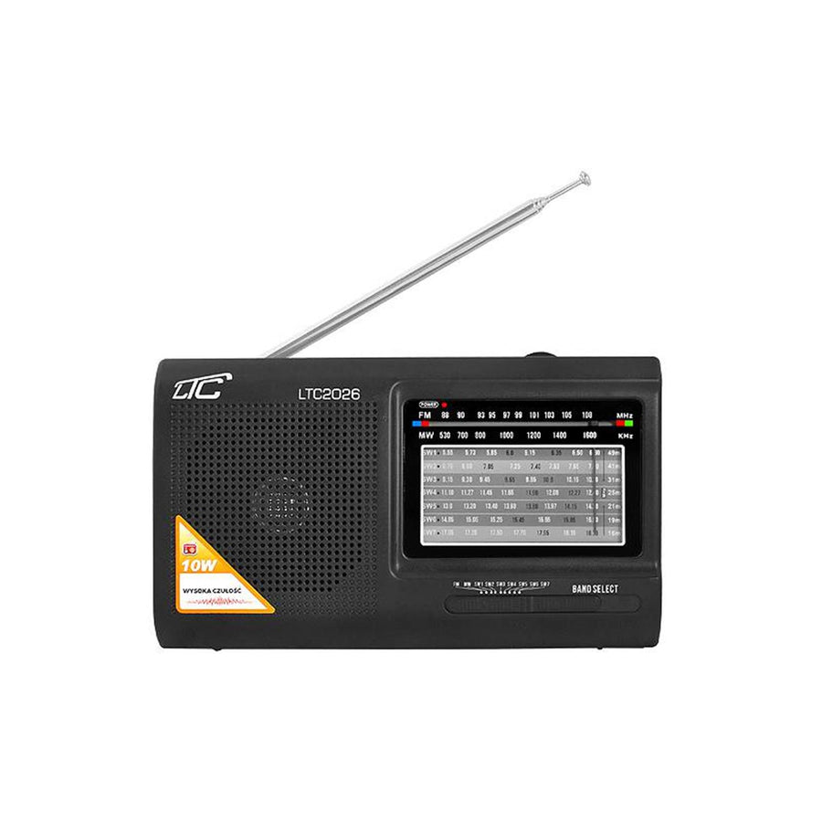 Wilga bärbar FM -radio 10W 3.7V 1000mA batteri 64cm teleskopantenn