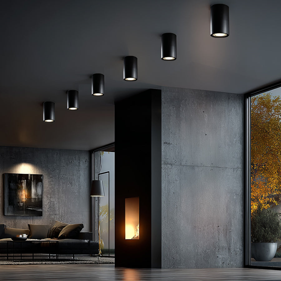 Halogen spotlight GU10 MCE422, 80x115mm, aluminium, färg svart