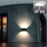 Maclean Energy MCE366 - PC+ALU, 20W (1600lm) neutralvit 4000K IP65 grå LED-vägglampa med PIR-sensor