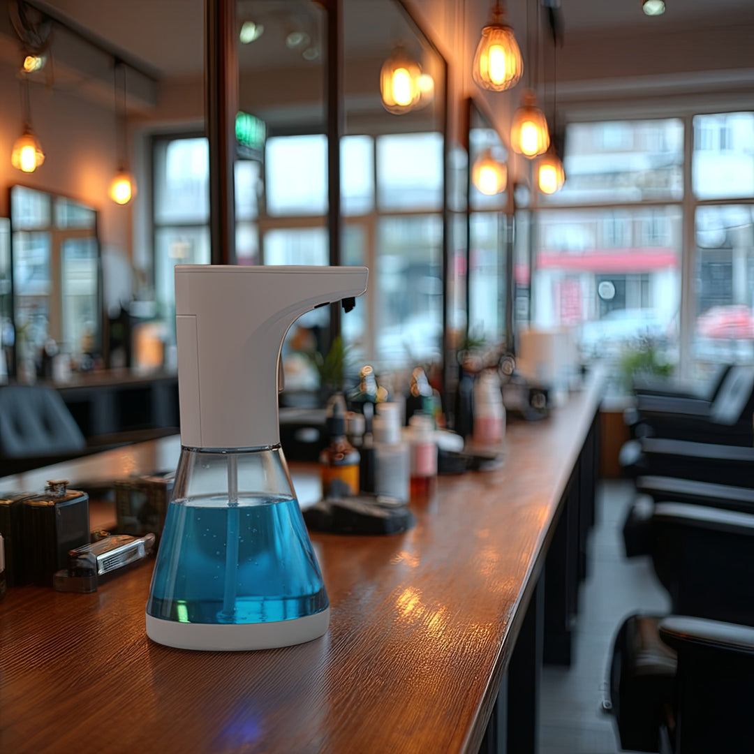 Automatisk dispenser för behållare för flytande tvålar, desinfektionsmedel och geler Promedix PR-530 480ml för 4 AA-batterier