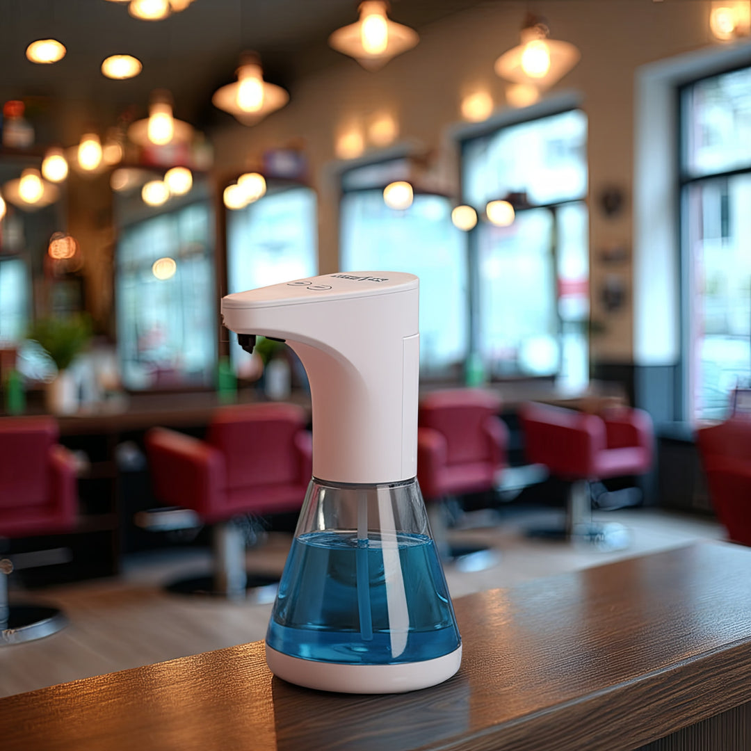 Automatisk dispenser för behållare för flytande tvålar, desinfektionsmedel och geler Promedix PR-530 480ml för 4 AA-batterier