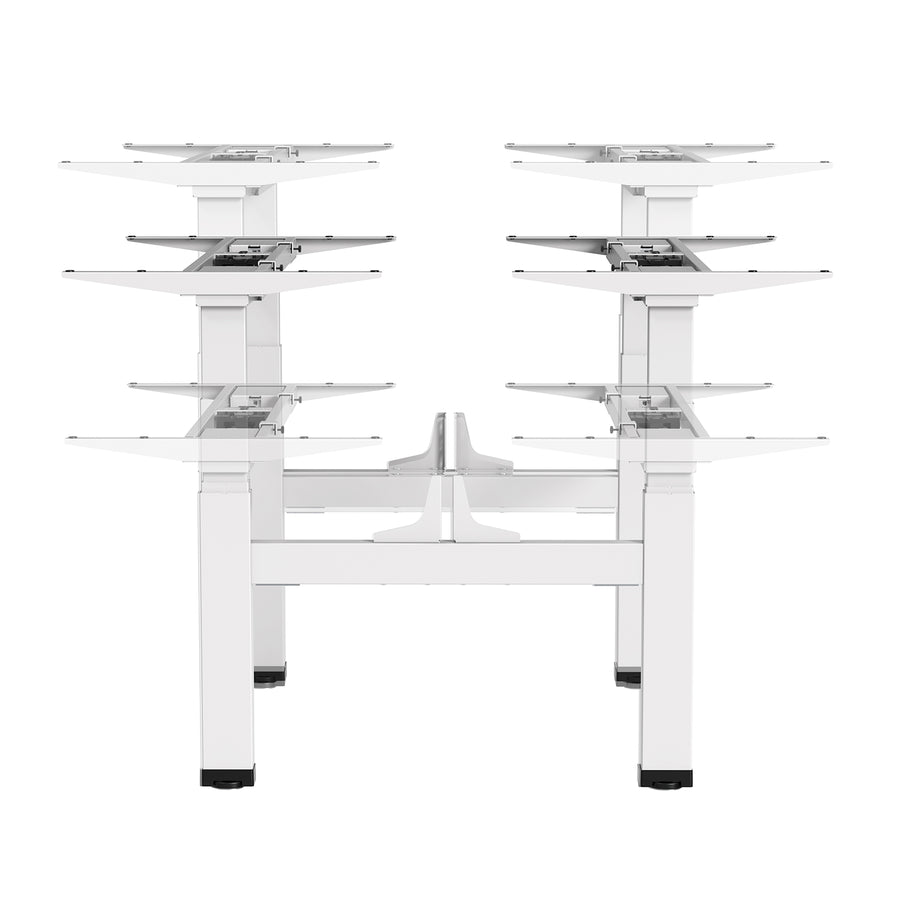 Dubbelt höj- och sänkbart elektriskt skrivbord Ergo Office, maxhöjd 128 cm, max 125 kg x2, utan sätesdel (2 delar), vit, ER-404W