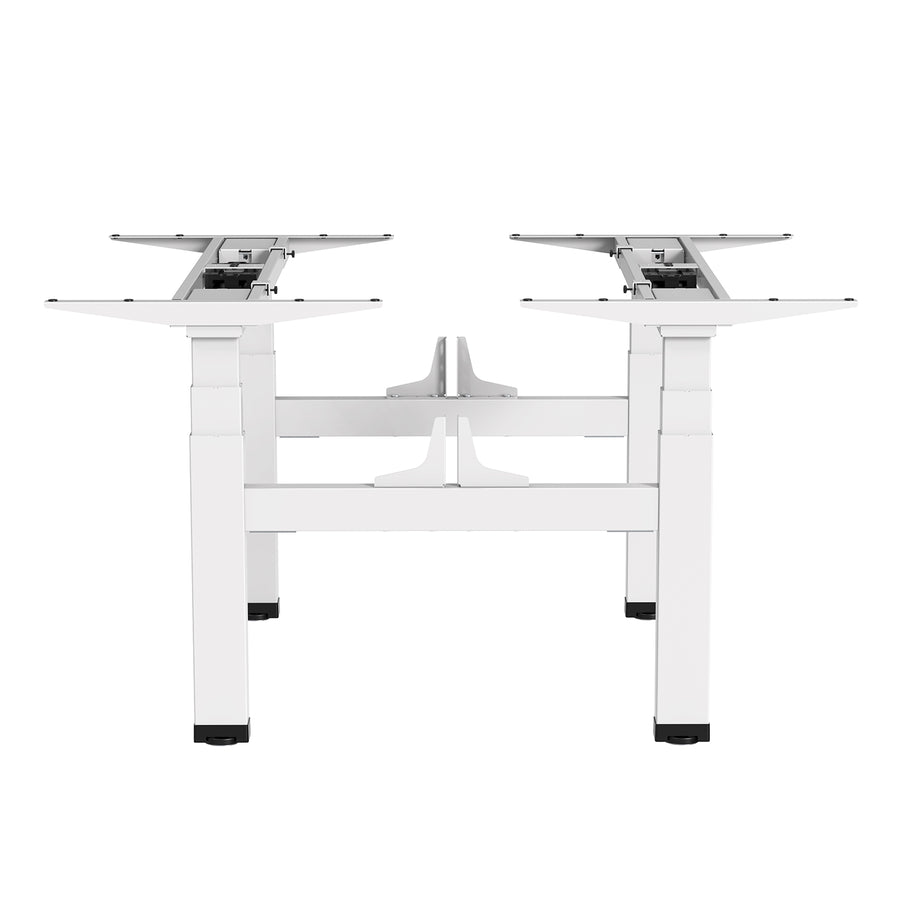 Dubbelt höj- och sänkbart elektriskt skrivbord Ergo Office, maxhöjd 128 cm, max 125 kg x2, utan sätesdel (2 delar), vit, ER-404W
