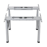 Dubbelt höj- och sänkbart elektriskt skrivbord Ergo Office, maxhöjd 128 cm, max 125 kg x2, utan bordsskiva (2 delar), grått, ER-404G