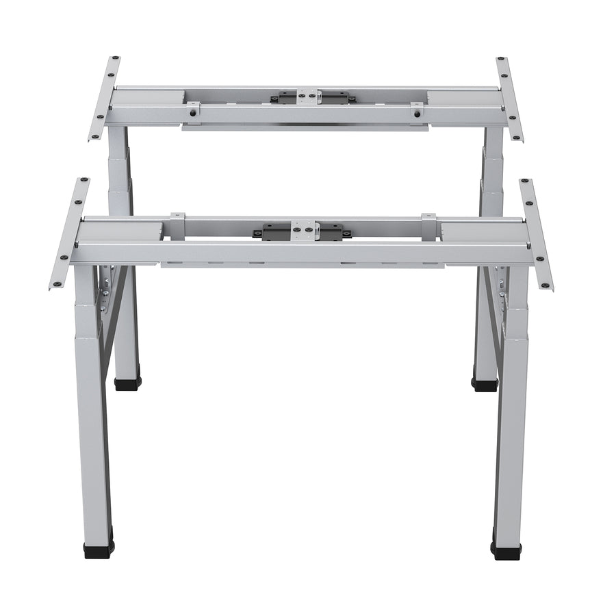 Dubbelt höj- och sänkbart elektriskt skrivbord Ergo Office, maxhöjd 128 cm, max 125 kg x2, utan bordsskiva (2 delar), grått, ER-404G