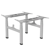 Dubbelt höj- och sänkbart elektriskt skrivbord Ergo Office, maxhöjd 128 cm, max 125 kg x2, utan bordsskiva (2 delar), grått, ER-404G