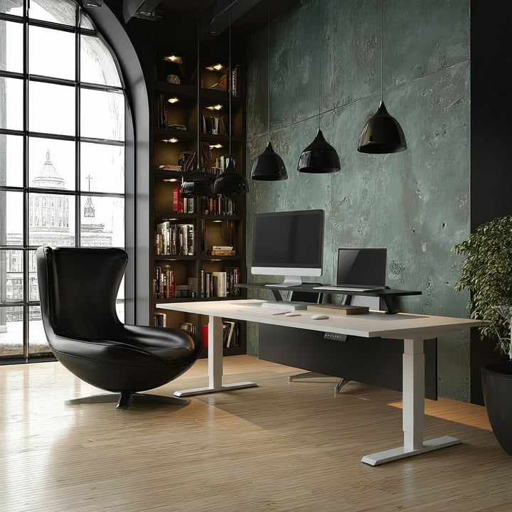 Ergo Office Tabletop Monitor Shelf, skruvbar, 13"~32", max 20kg, ER-409