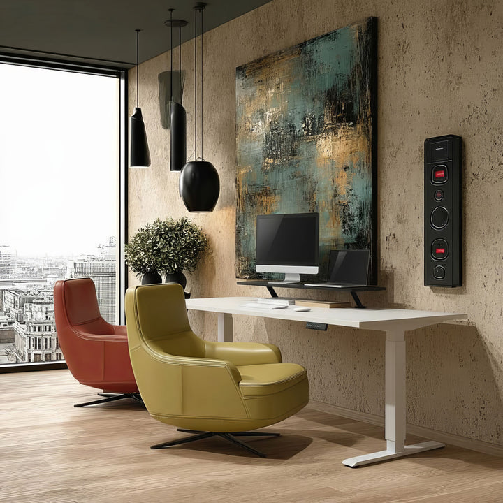 Ergo Office Tabletop Monitor Shelf, skruvbar, 13"~32", max 20kg, ER-409