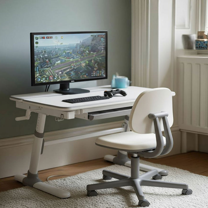 Ergo Office ergonomiskt höj- och sänkbart skrivbord för barn, grått, max 100 kg, ER-417 2cz