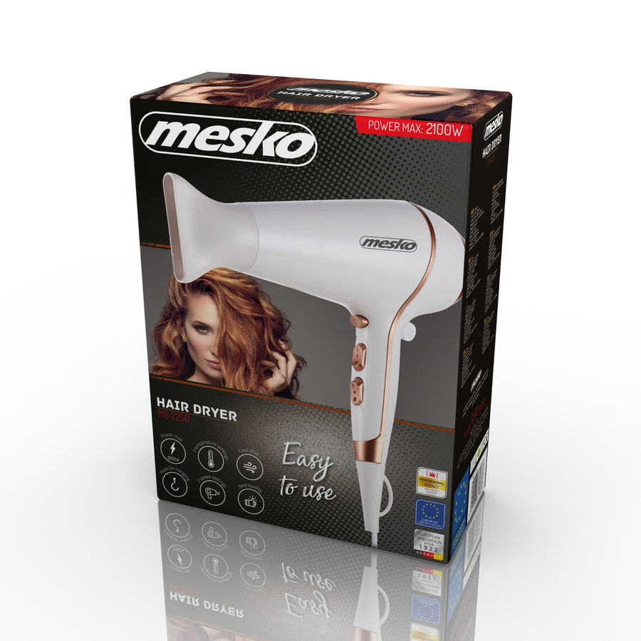 Mesko MS2250 kallblåsande hårtork