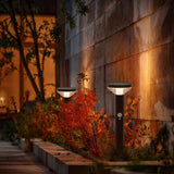 Solar LED-lampa med Maclean-sensor, svart, IP44, 3 ljuslägen, Li-ion 18650 batteri 3,7V 1200 mAh, knock-in, MCE465 B