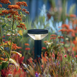 Solar LED-lampa med Maclean-sensor, svart, IP44, 3 ljuslägen, Li-ion 18650 batteri 3,7V 1200 mAh, knock-in, MCE465 B