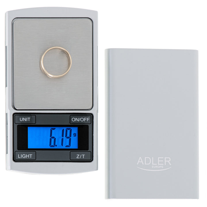 Precisionsvåg Adler, LCD-display, upp till 100 g, AD 3168