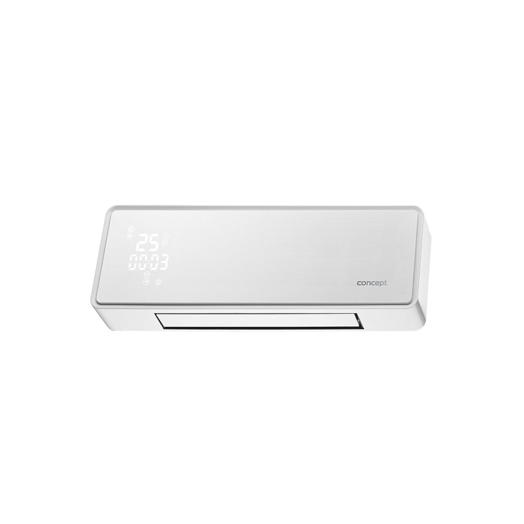 Keramisk värmare med fjärrkontroll, LED-display, fläkt, timer, 2000 W oscillation, upp till 20 m2, Concept QH4000