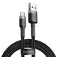 USB A-kontakt - USB Type-C-kontakt 2 m CATKLF-CG1 Grå+Svart BASEUS-kabel