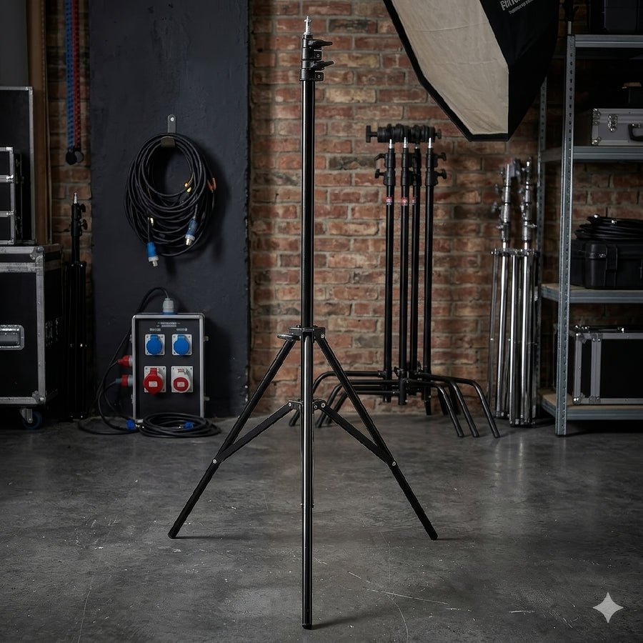 Stativ för 12 "Maclean MC-163 LED-ringlampa, max höjd 190 cm, max belastning 3 kg
