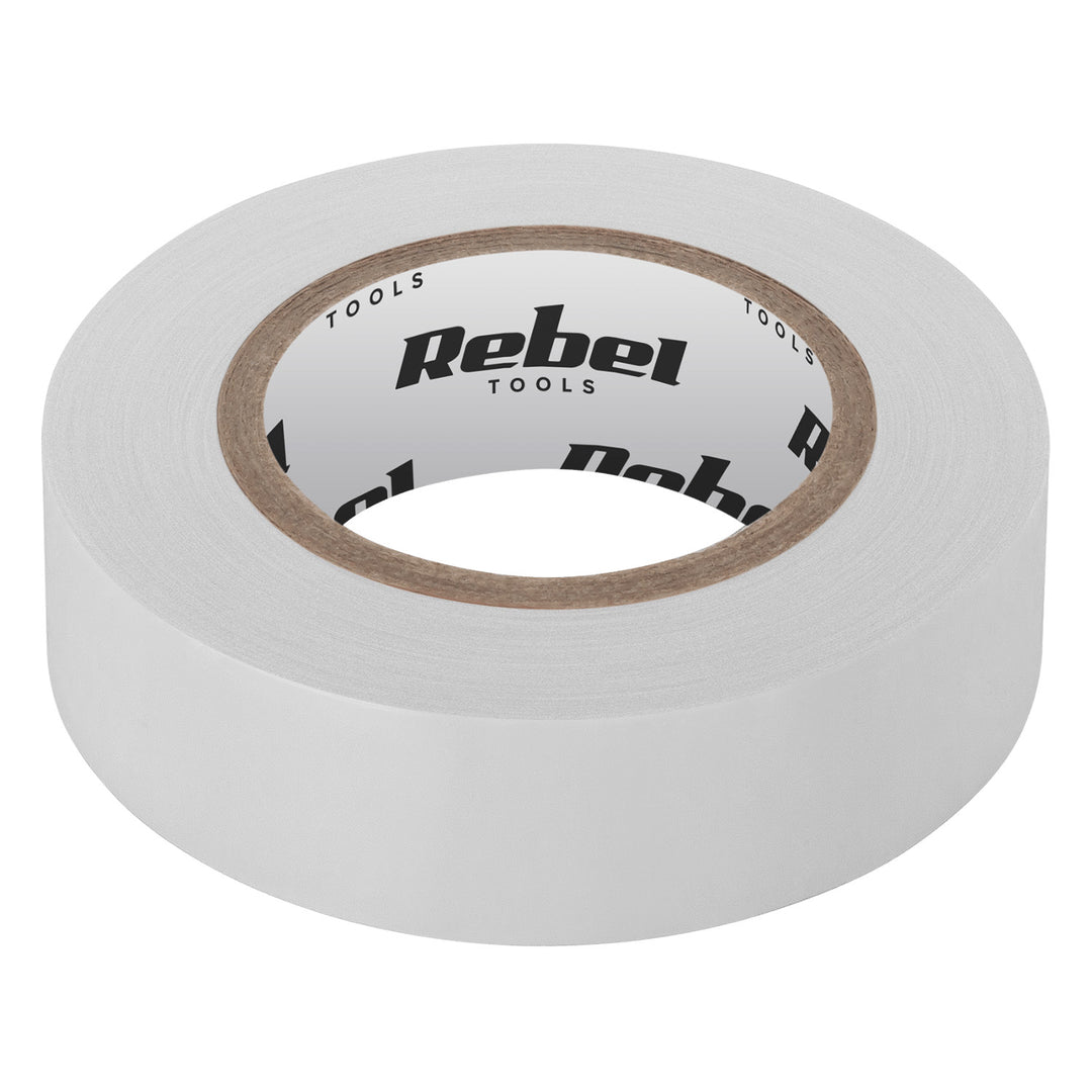 REBEL självhäftande isoleringstejp (0,13 mm x 19 mm x 20 yd) vit