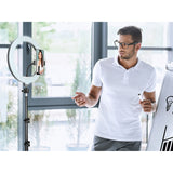 TRACER RING 30cm Ringljus med 210cm Stativ - Perfekt för Professionell Belysning