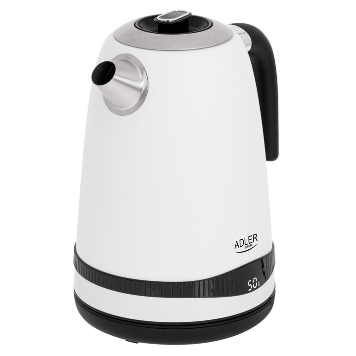 Adler vattenkokare, trådlös, LCD-display, 2200 W, 1,7 l, AD 1295w