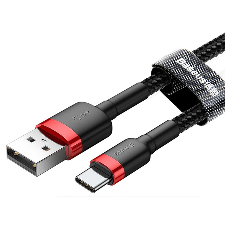 Baseus-kabel, USB typ C, längd 50 cm, 3A, svart, BASKBK46595