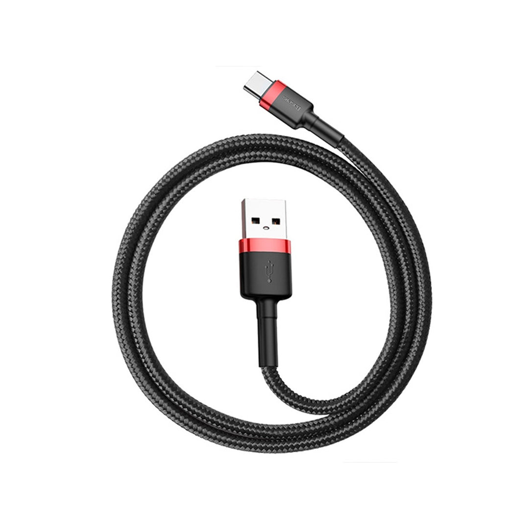 Baseus-kabel, USB typ C, längd 50 cm, 3A, svart, BASKBK46595