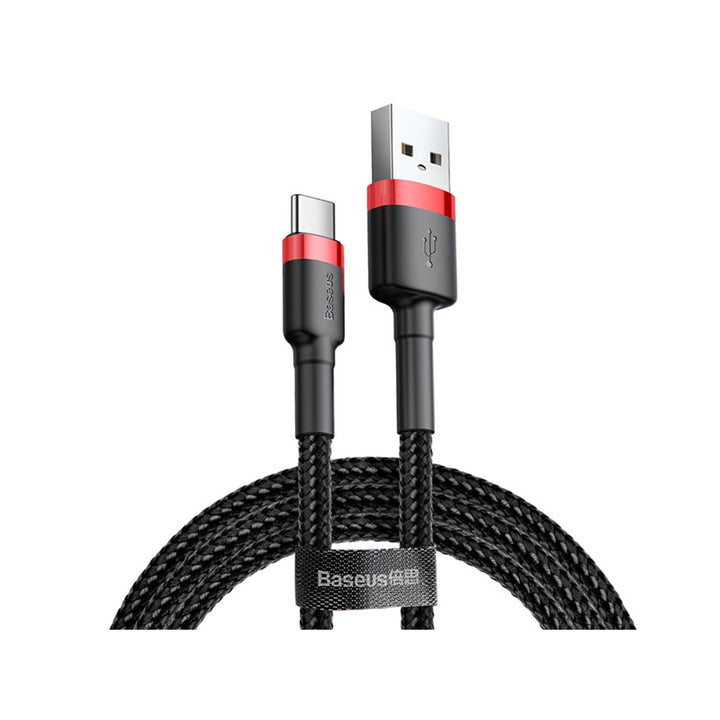 Baseus-kabel, USB typ C, längd 50 cm, 3A, svart, BASKBK46595