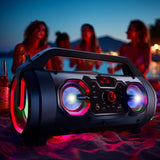 Audiocore bazooka bärbar högtalare, bluetooth 5.0, FM-radio, mikrokort, SDIPX4, 2000mAh, AC875