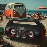 Audiocore bazooka bärbar högtalare, bluetooth 5.0, FM-radio, mikrokort, SDIPX4, 2000mAh, AC875