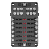 FB-12 säkringsbox med negativ skena och LED
