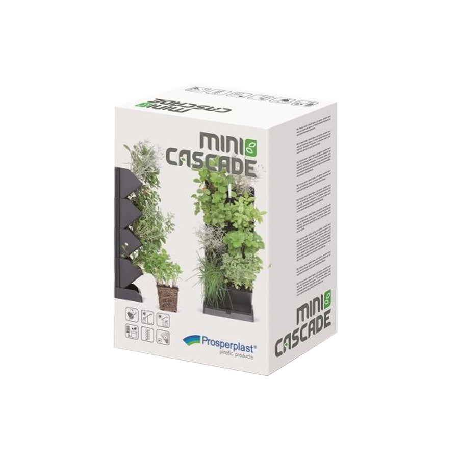 Vertikal trädgård stående modulära blomkrukor Mini Cascade antracit