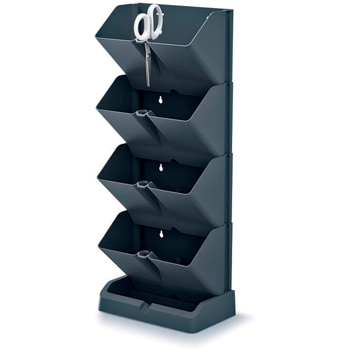 Vertikal trädgård stående modulära blomkrukor Mini Cascade antracit